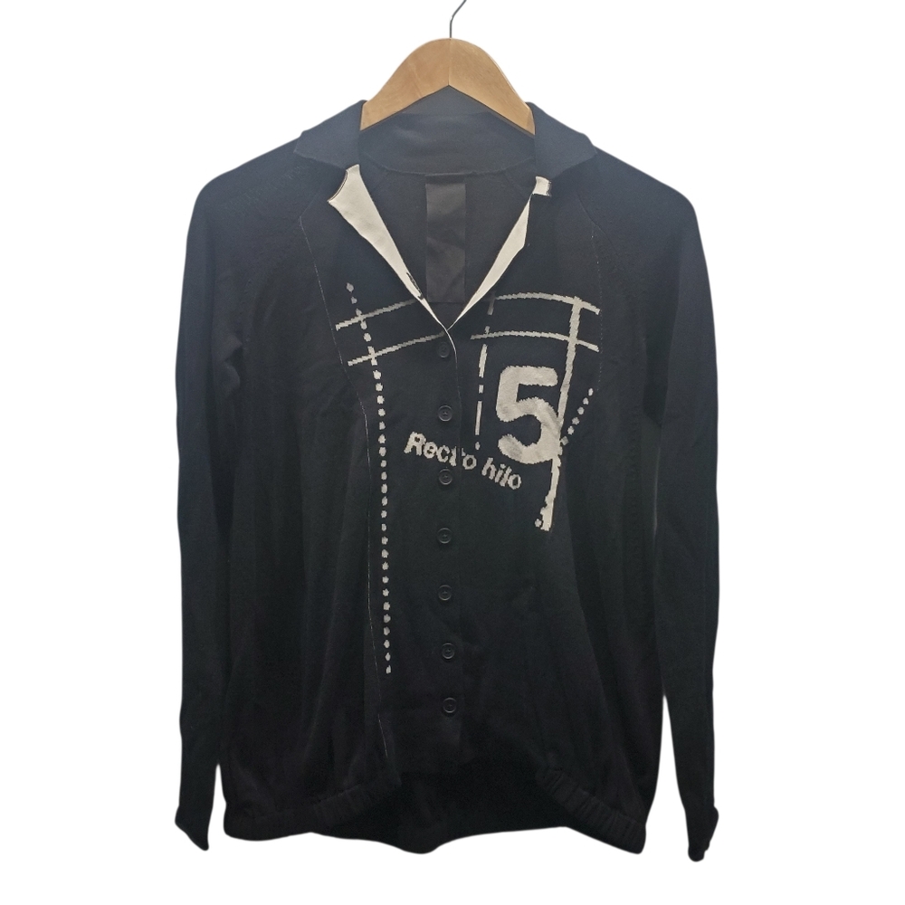 Studio Rundholz Black Label Graffiti Print Sweater Sz XS